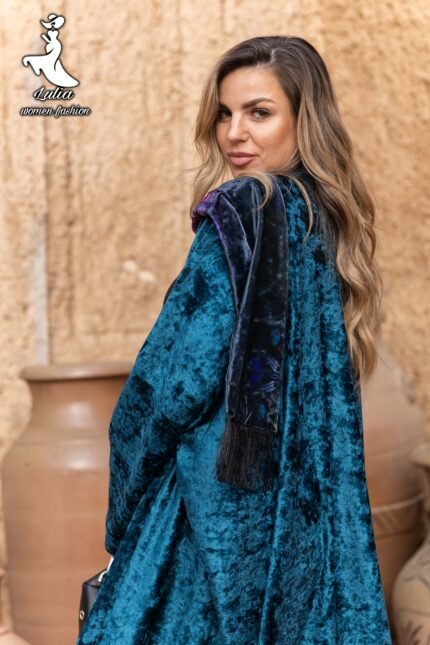 كاردجن قطيفة + اسكارف